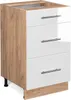 Küchenunterschrank Vicco Fame-Line Weiß Hochglanz 50 cm Produktbild-Vorschau 1