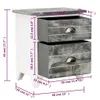 VidaXL 284047, Szary, Biały, Paulownia, Sklejka, 380 mm, Podgląd zdjęcia produktu 7