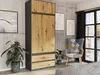 Šatníková skriňa s nadstavcom 90 x 234 cm FRAMIRE B-9-NTIP Náhľad obrázku produktu 2