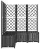 vidaXL Kvetináč s mriežkou čierny 120x120x136 cm PP Náhľad obrázku produktu 5