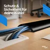 HEXIM Kabelkanal 4 Meter (2 Leisten) 68x18mm schwarz PVC Produktbild-Vorschau 8