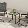 GOPLUS Gartentisch klein, 43cm Beistelltisch Outdoor aus Produktbild-Vorschau 8