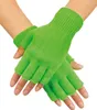 Fingerlose Strickhandschuhe neongrün Produktbild-Vorschau 4