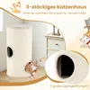 COSTWAY 4-laags kraboom voor katten, meerlaags kattenhuis Productafbeelding-voorbeeld 4