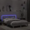 Rám postele s čelem s LED osvětlením betonově šedý 120x200 Náhled obrázku produktu 3