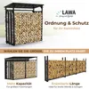 2 bočné plachty na regál na drevo LAWA s hĺbkou 70 cm – Náhľad obrázku produktu 7