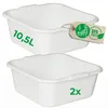 Novaliv 2x miska do mycia naczyń kwadratowa 10,5L, 34x34 Podgląd zdjęcia produktu 4