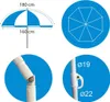 Parasol de plage à rayures roses 180 cm Voir les images du produit 3