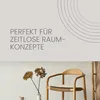 Bestlivings 6er Pack Stuhlkissen taupe ⌀ 38 cm Kunstleder Produktbild-Vorschau 7