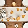 Herbst Tischläufer Ahornblätter Kürbisse 40x140 cm Beige Produktbild-Vorschau 4
