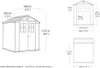 Keter Darwin 6x6 Gartenhaus, 190x183x221 cm, wetterfest, Produktbild-Vorschau 5