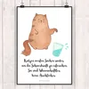 Mr. & Mrs. Panda Bild Katze Wasserglas DIN A2 - Weiß - Produktbild-Vorschau 2