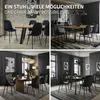 Zestaw 4 krzeseł do jadalni ML-Design z oparciem, czarne, Podgląd zdjęcia produktu 6