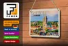 Blechschild Reise 18x12cm Zagreb Kroatien Kathedrale Produktbild-Vorschau 3