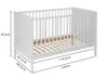 Lettino Baby Bliss NELLY 120x60 cm in legno (faggio), Anteprima dell’immagine prodotto 4