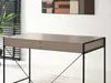 Breiter Schreibtisch DAMJAR - beige / schwarz Produktbild-Vorschau 5