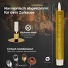 Stabkerzen LED mit Timer GOLD 4 Stück indoor 6 Stunden - Produktbild-Vorschau 5