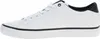 A side view of a white low-top sneaker with black accents. Náhled obrázku produktu