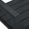 Zahradní lavice 120 cm hdpe černá dřevěný vzhled Černá Náhled obrázku produktu 5