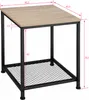 TecTake 404207, Boční/koncový kávový stolek, Dřevo Náhled obrázku produktu 12