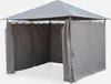 A gray gazebo with curtains is shown against a white background. Anteprima dell’immagine prodotto