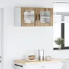 vidaXL Nástenná sklenená skriňa PORTO v prevedení Artisan Náhľad obrázku produktu 3