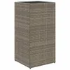 vidaXL květináč Grey 40x40x80 cm Poly ratan Náhled obrázku produktu 1