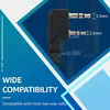 Close-up of a two-pin connector for a two-way radio headset, with dimensions indicated and text highlighting compatibility. Produktbild-Vorschau