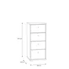 Kommode >Tembi< in Artisan Eiche - 38,6x85,5x34,8cm Podgląd zdjęcia produktu 6