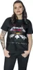 A woman wearing a black Metallica t-shirt with the "Master of Puppets" album art. Produktbild-Vorschau