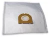 A vacuum cleaner bag with a cardboard attachment is shown against a white background. Produktbild-Vorschau