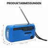 Solar Radio Notfall-Handkurbelradio – Tragbares AM/FM Radio Produktbild-Vorschau 2