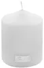 Fink CANDLE, metallic Stumpenkerze, Paraffin, weiß, L. 8 Produktbild-Vorschau 1