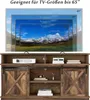 OKWISH Meuble TV 148 x 40 x 78 cm - 2 portes coulissantes Voir les images du produit 5
