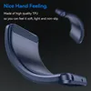 A close-up of a blue phone case with carbon fiber accents, with text describing its features. Produktbild-Vorschau
