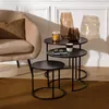 3er-set beistelltisch noan schwarz b54 45 35cm  - Produktbild-Vorschau 6
