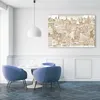 Leinwandbild fröhliche stadt 60x40 cm Feeby beige wandbild Produktbild-Vorschau 2
