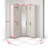 Eckschrank Napoli Version 10, Kleiderschrank mit Spiegel, Produktbild-Vorschau 2