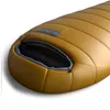 A close-up view of the head of a yellow mummy sleeping bag. Anteprima dell’immagine prodotto