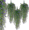 Fiori artificiali decorativi appesi, 3 pezzi, viola Anteprima dell’immagine prodotto 1