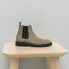 Hinson beatenberg blakemore chelsea boots heren taupe suède Productafbeelding-voorbeeld 2
