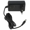 A black power adapter with a coiled cord and a DC barrel connector. Produktbild-Vorschau