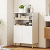 HOMCOM Badezimmerschrank schmal mit 2 Soft-Close-Türen für Produktbild-Vorschau 2