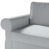 Dekoria Bezug für Backabro 2-Sitzer Sofa ausklappbar, grau, Produktbild-Vorschau 3