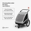 klarfit GoKiddo, přívěs na kolo, skládací, integrované Náhled obrázku produktu 2