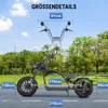 M1P E-Chopper Elektro-Kleinkraftrad 45 km/h, 2000W, 60V Produktbild-Vorschau 7
