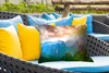 MuchoWow® Outdoor Kissen - Berge - Bäume - Sonnenuntergang Produktbild-Vorschau 4