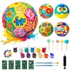 Fußball Malset Bastelset Kinder 4 Stück DIY mit Pigment Produktbild-Vorschau 1