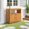 vidaXL Garten-Konsolentisch 80x35x75 cm Massivholz Akazie Produktbild-Vorschau 2