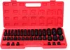 A red plastic toolbox containing a set of black metal sockets. Anteprima dell’immagine prodotto